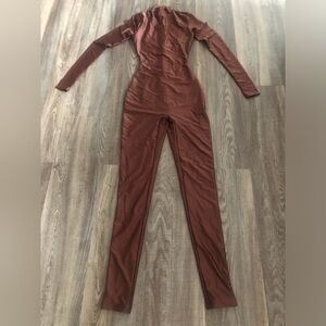 Naked Wardrobe Chocolate Brown Jumpsuit